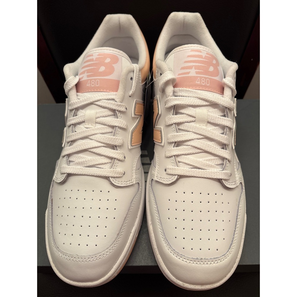 New Balance 480 Men's White Pink Low Top Sneakers Sz 12 BB480LPH - Picture 3 of 7